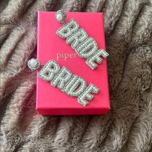 Piper Pearl Bride Earrings